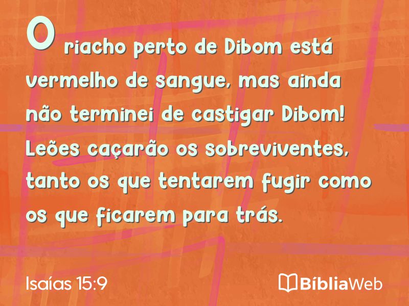Isaías 15:9 em imagem para compartilhar