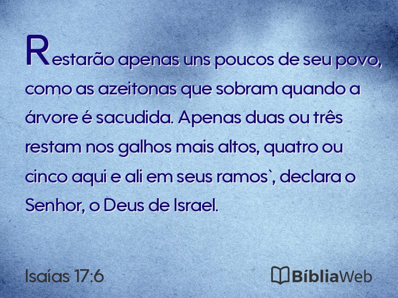 Isaías 17:6 em imagem para compartilhar
