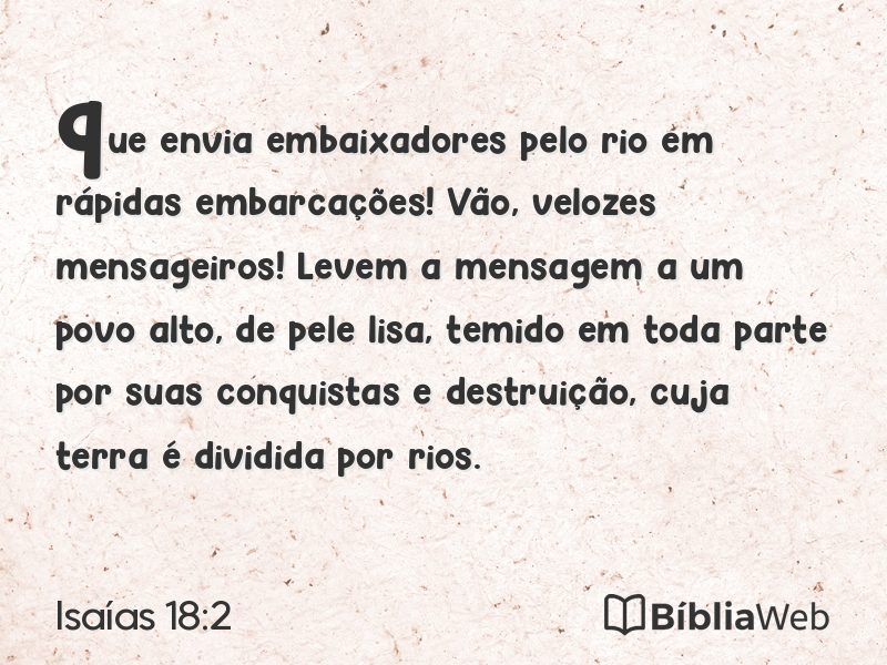 Isaías 18:2 em imagem para compartilhar