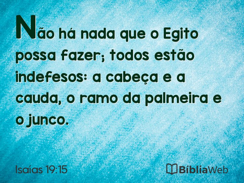Isaías 19:15 em imagem para compartilhar