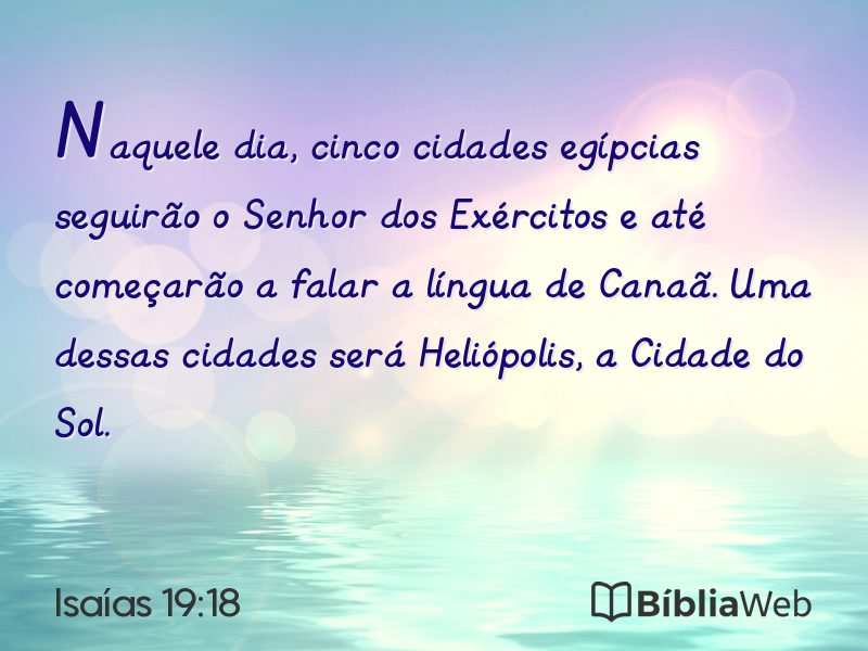 Isaías 19:18 em imagem para compartilhar