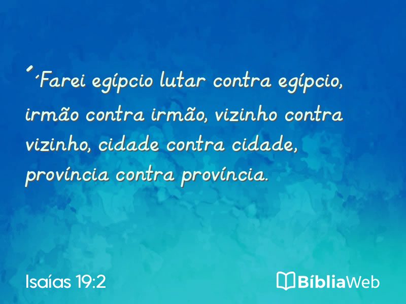 Isaías 19:2 em imagem para compartilhar