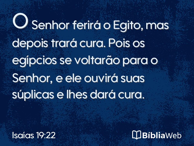 Isaías 19:22 em imagem para compartilhar