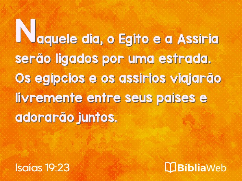 Isaías 19:23 em imagem para compartilhar