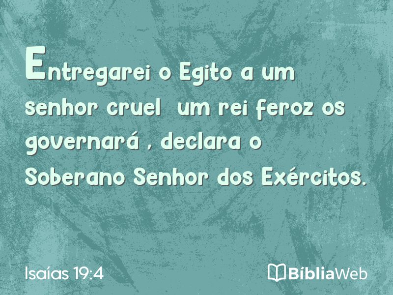Isaías 19:4 em imagem para compartilhar