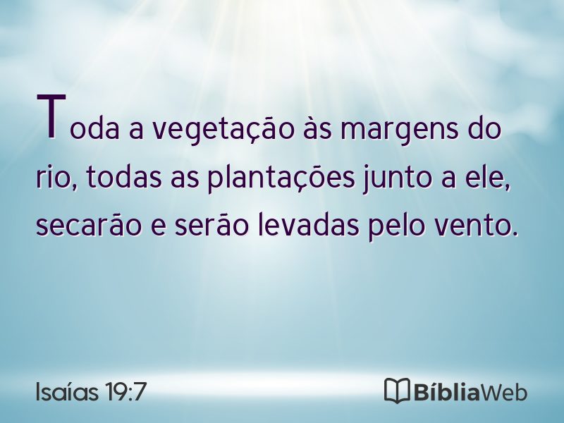 Isaías 19:7 em imagem para compartilhar