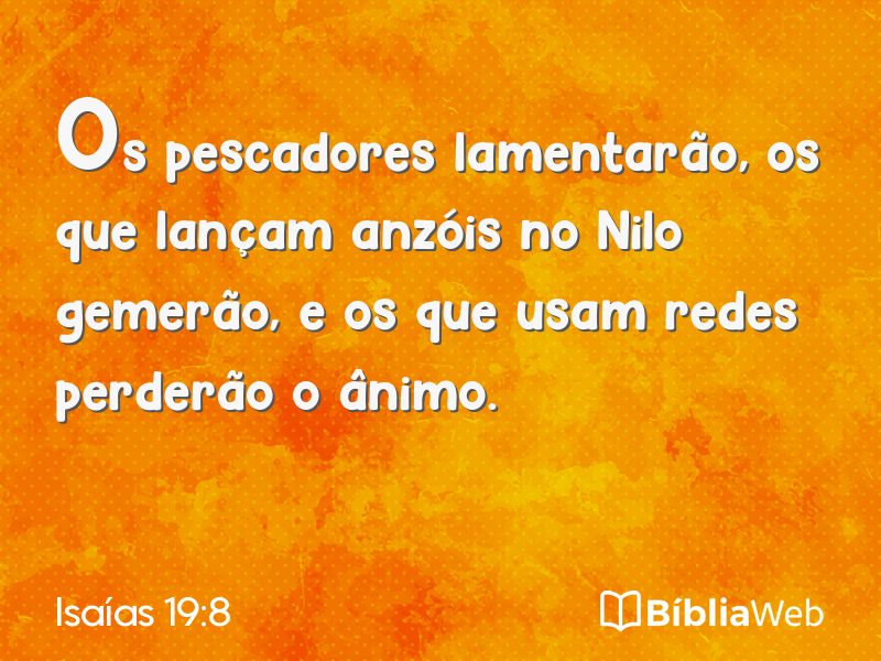 Isaías 19:8 em imagem para compartilhar