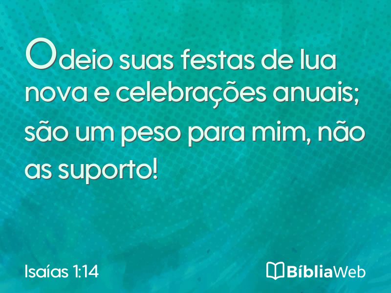 Isaías 1:14 em imagem para compartilhar