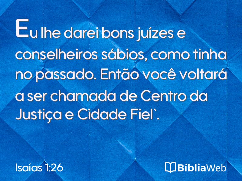 Isaías 1:26 em imagem para compartilhar