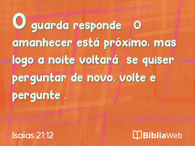 Isaías 21:12 em imagem para compartilhar