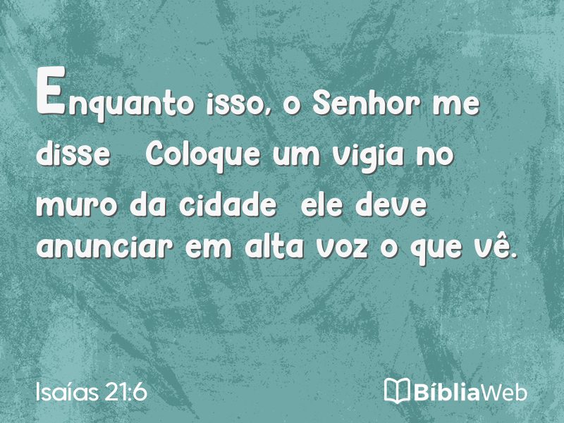Isaías 21:6 em imagem para compartilhar
