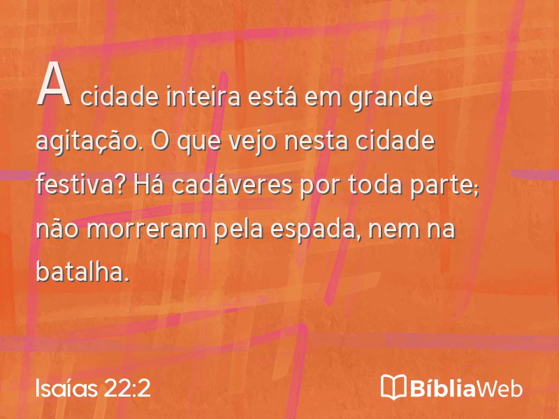 Isaías 22:2 em imagem para compartilhar
