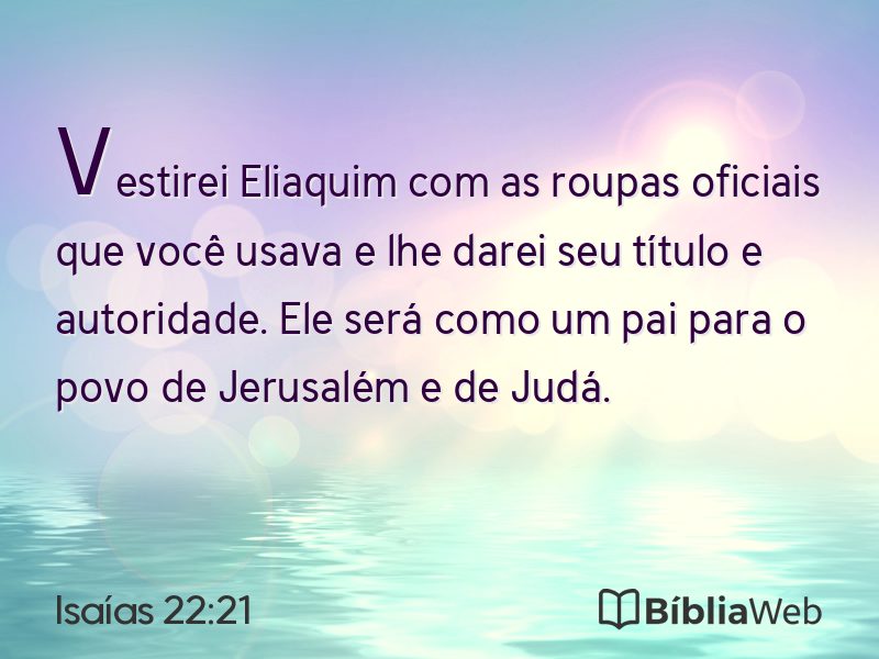 Isaías 22:21 em imagem para compartilhar