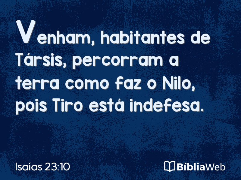 Isaías 23:10 em imagem para compartilhar