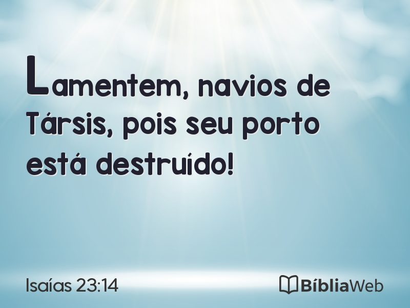 Isaías 23:14 em imagem para compartilhar