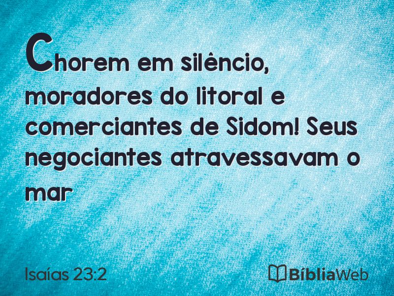 Isaías 23:2 em imagem para compartilhar