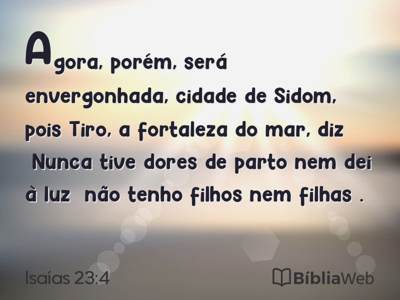 Isaías 23:4 em imagem para compartilhar