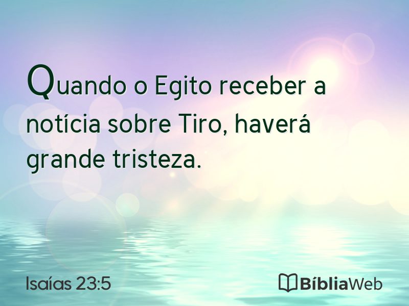Isaías 23:5 em imagem para compartilhar