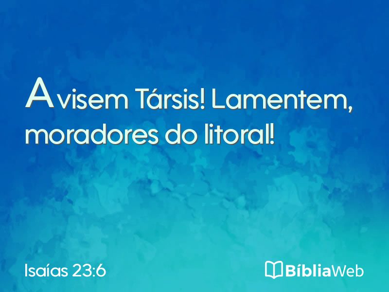 Isaías 23:6 em imagem para compartilhar