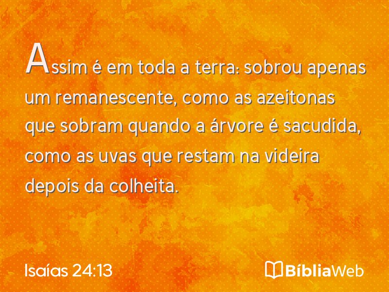 Isaías 24:13 em imagem para compartilhar