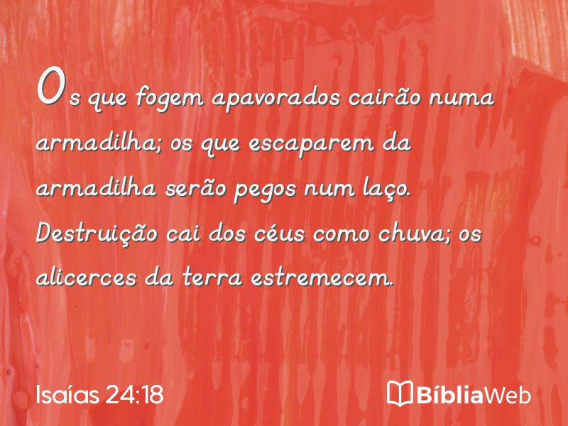 Isaías 24:18 em imagem para compartilhar