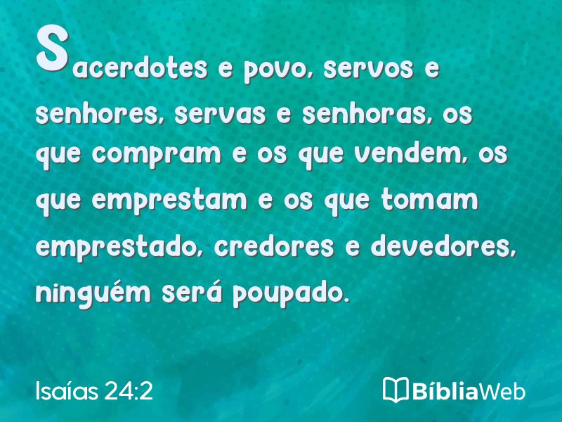 Isaías 24:2 em imagem para compartilhar
