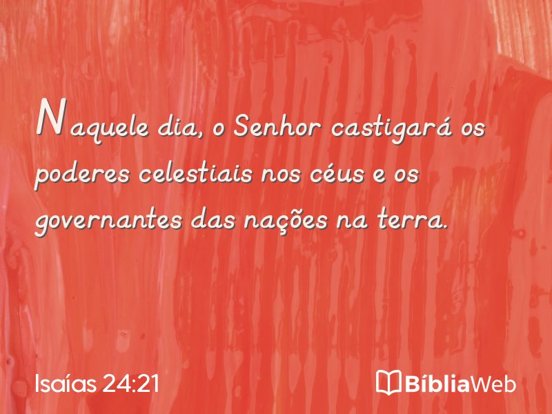 Isaías 24:21 em imagem para compartilhar
