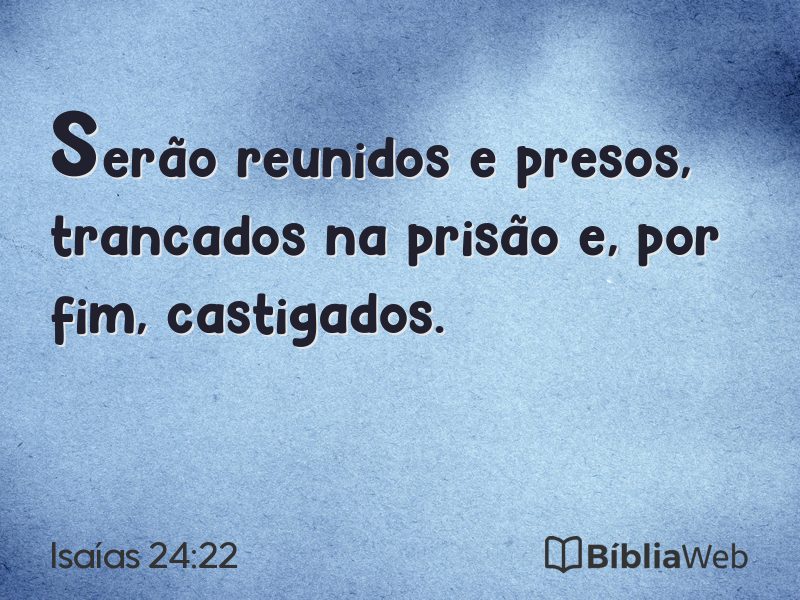 Isaías 24:22 em imagem para compartilhar
