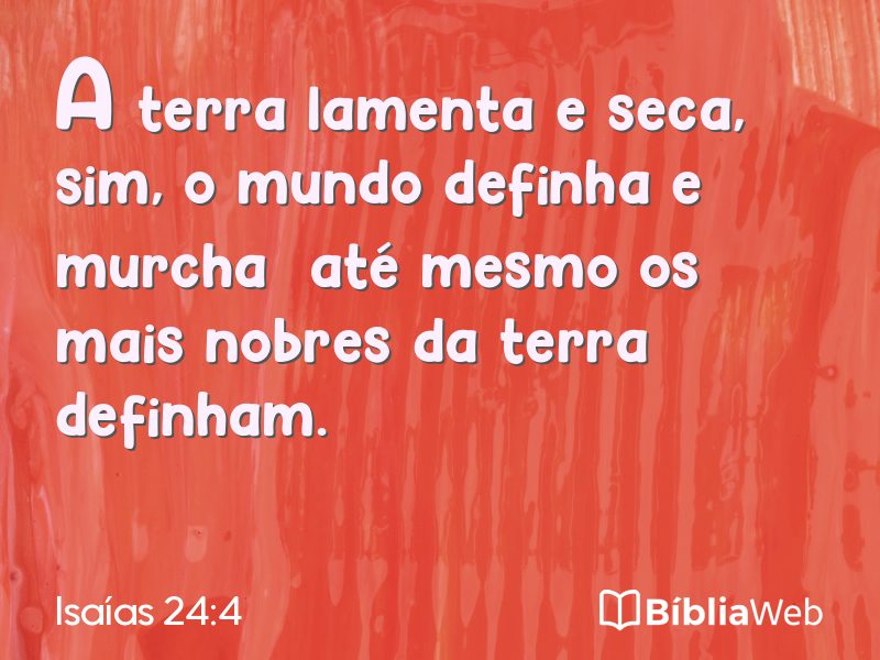 Isaías 24:4 em imagem para compartilhar