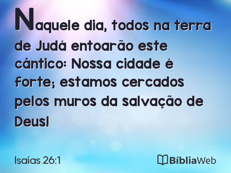 Isaías 26:1 em imagem para compartilhar