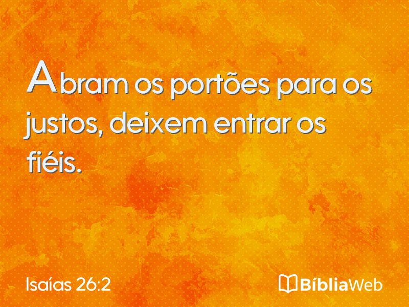 Isaías 26:2 em imagem para compartilhar