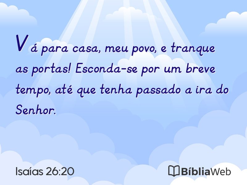 Isaías 26:20 em imagem para compartilhar