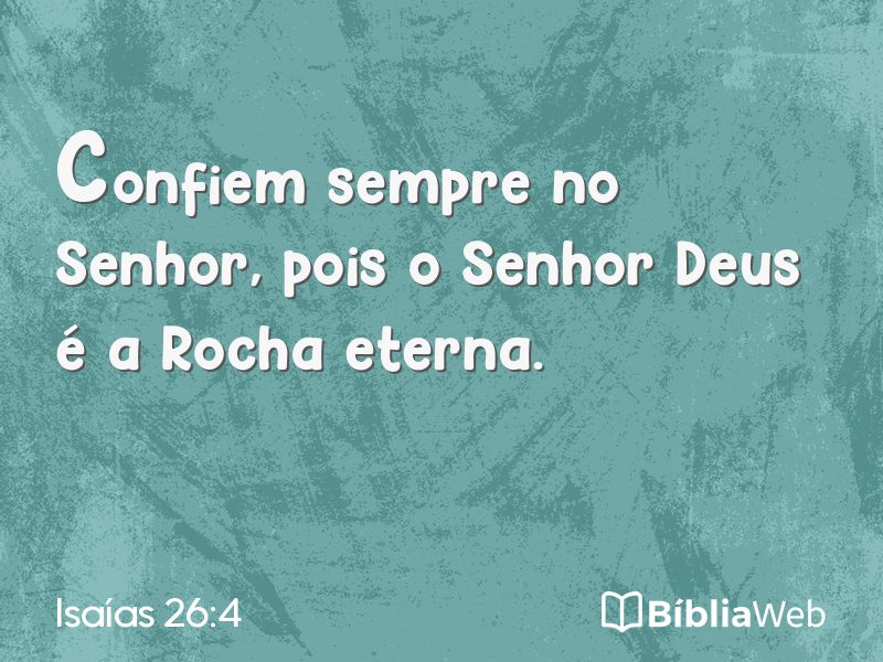 Isaías 26:4 em imagem para compartilhar
