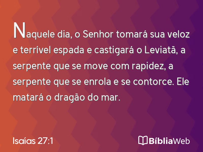 Isaías 27:1 em imagem para compartilhar