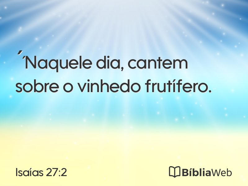 Isaías 27:2 em imagem para compartilhar