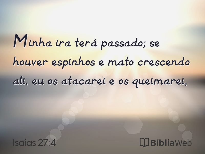 Isaías 27:4 em imagem para compartilhar
