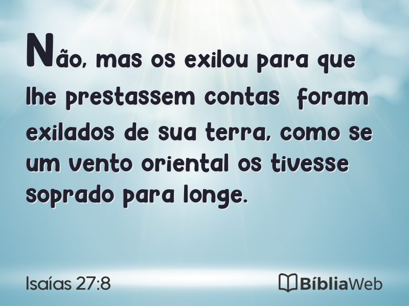 Isaías 27:8 em imagem para compartilhar
