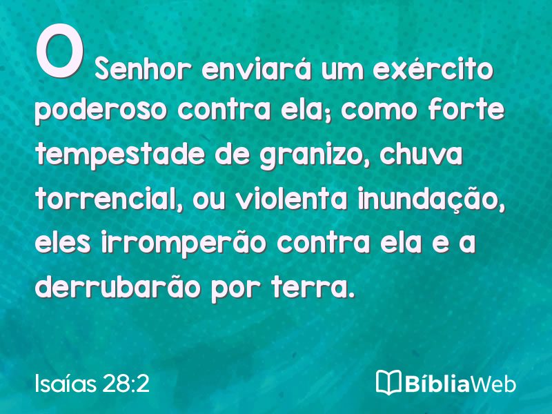 Isaías 28:2 em imagem para compartilhar
