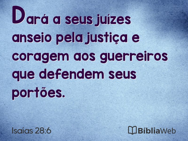 Isaías 28:6 em imagem para compartilhar
