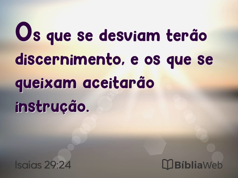 Isaías 29:24 em imagem para compartilhar