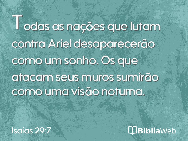 Isaías 29:7 em imagem para compartilhar