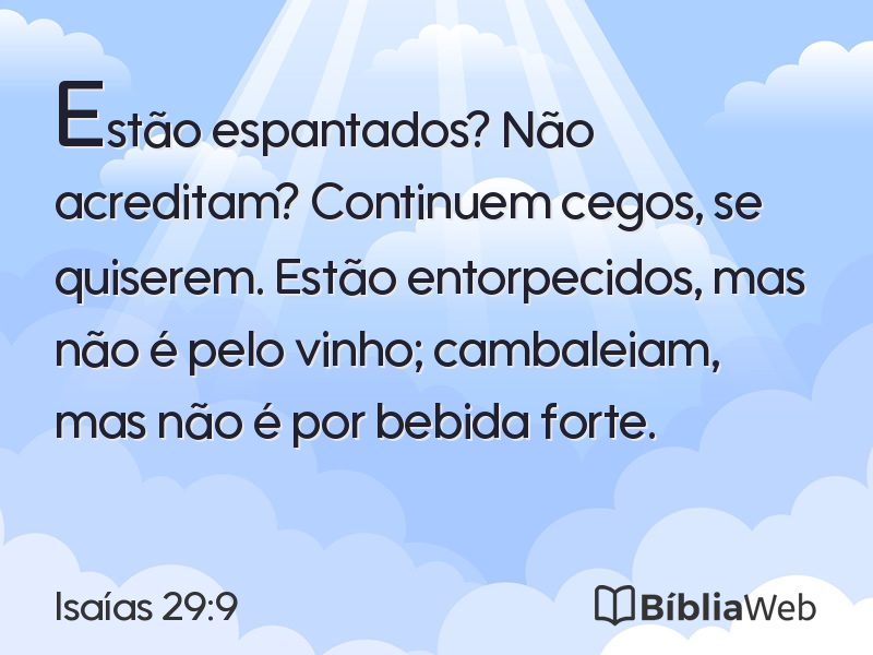 Isaías 29:9 em imagem para compartilhar