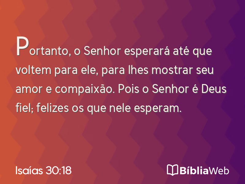 Isaías 30:18 em imagem para compartilhar
