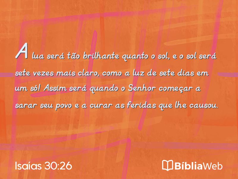 Isaías 30:26 em imagem para compartilhar