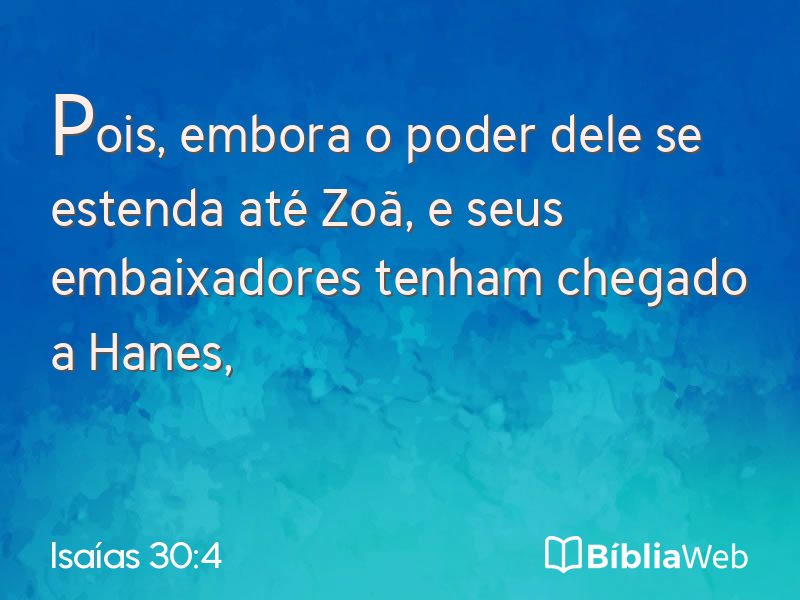 Isaías 30:4 em imagem para compartilhar