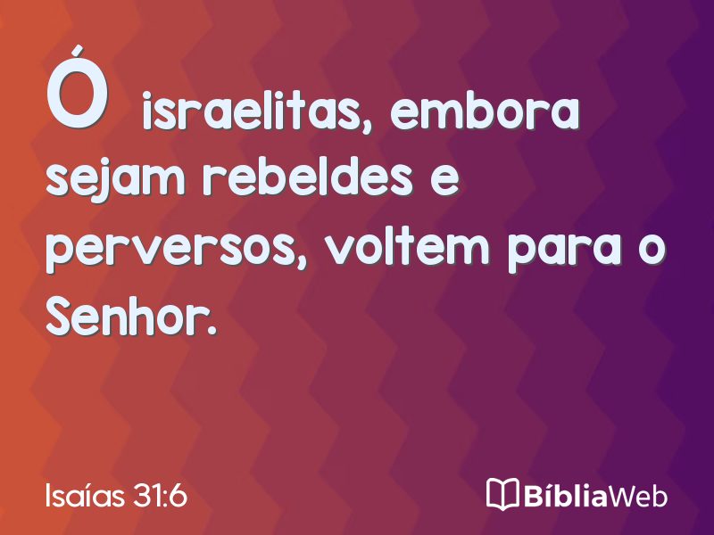 Isaías 31:6 em imagem para compartilhar