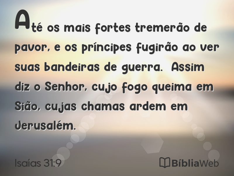Isaías 31:9 em imagem para compartilhar