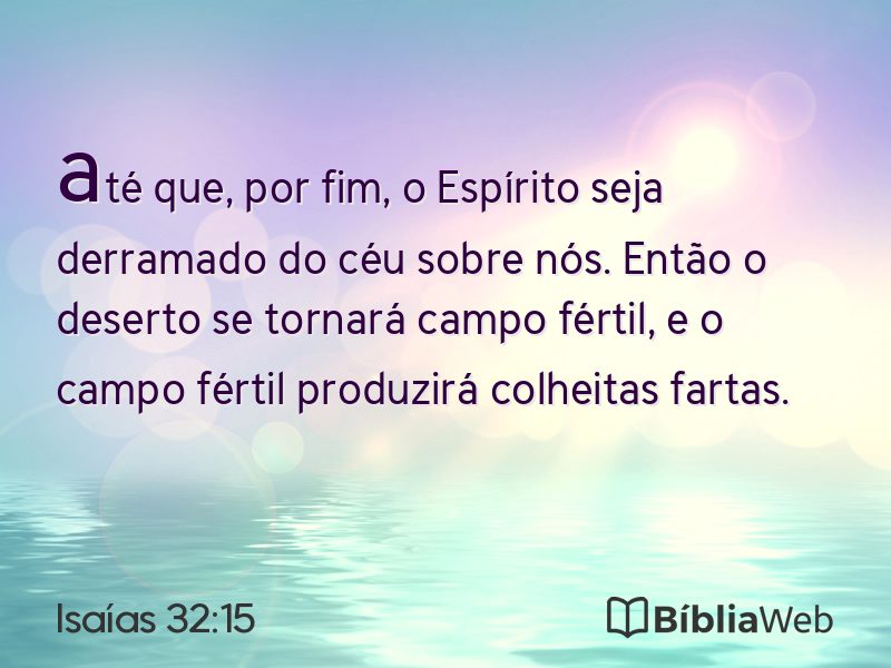 Isaías 32:15 em imagem para compartilhar