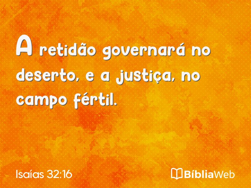Isaías 32:16 em imagem para compartilhar