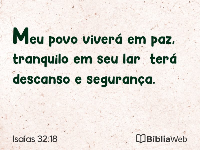 Isaías 32:18 em imagem para compartilhar